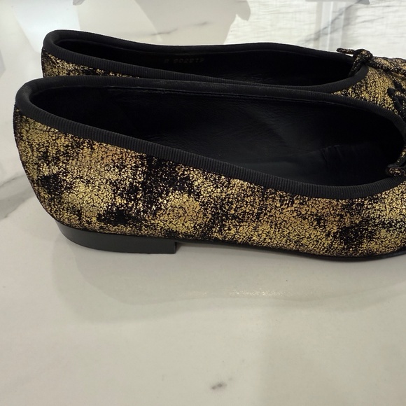 CHANEL METALLIC BALLET FLATS BALLERINA FLATS SIZE 37 - Picture 3 of 7